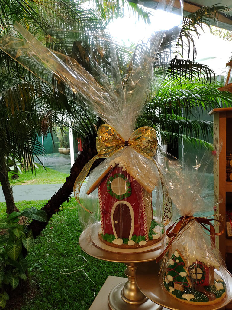 Casa de biscoitos para decorar no Natal