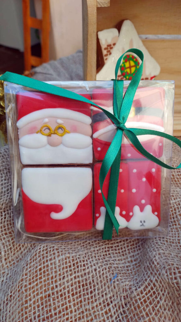 Biscoitos de Natal Quarteto Papai Noel