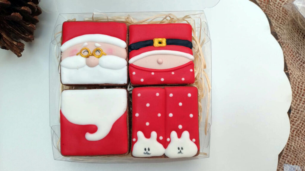 Biscoitos de Natal Quarteto Papai Noel